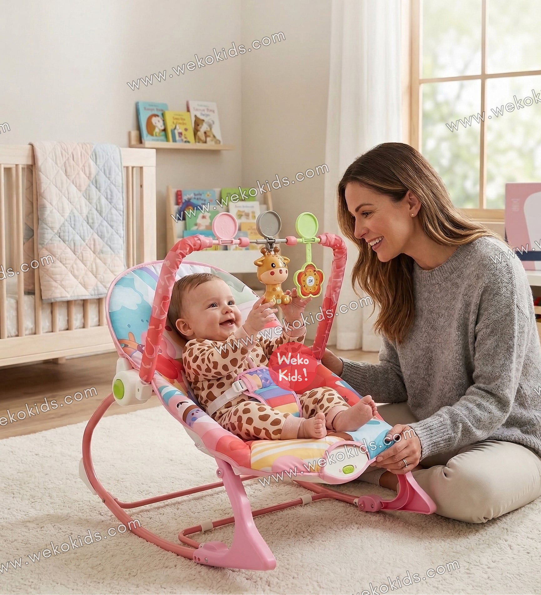 Transat Bébé Balançoire Vibrante et Musical