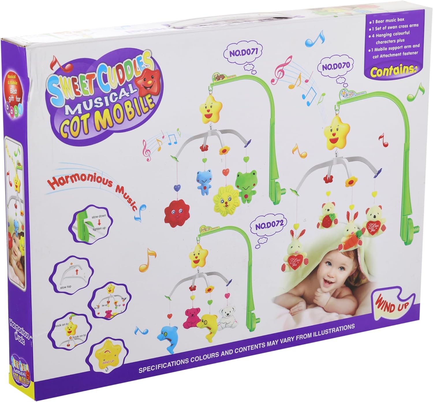 Mobile musical de lit سرير الأطفال الموسيقي المتحرك