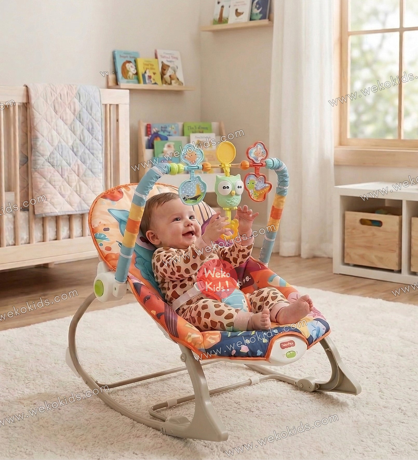 Transat Bébé Balançoire Vibrante et Musical