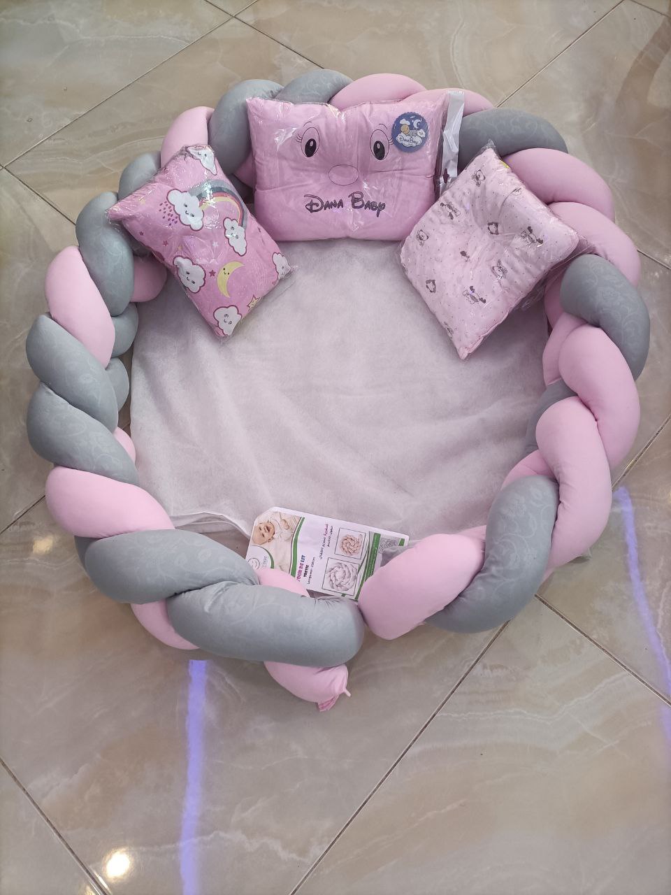 Pack Tour de Lit ضفيرة سرير الأطفال