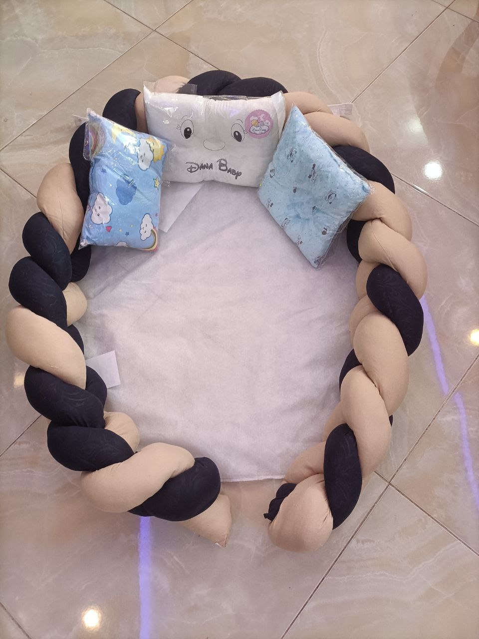 Pack Tour de Lit ضفيرة سرير الأطفال