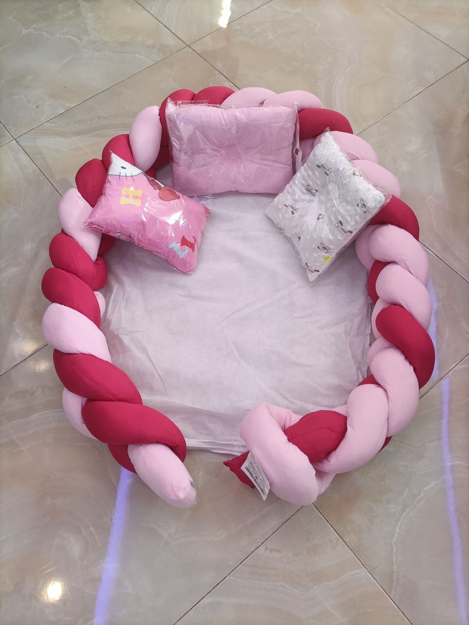 Pack Tour de Lit ضفيرة سرير الأطفال