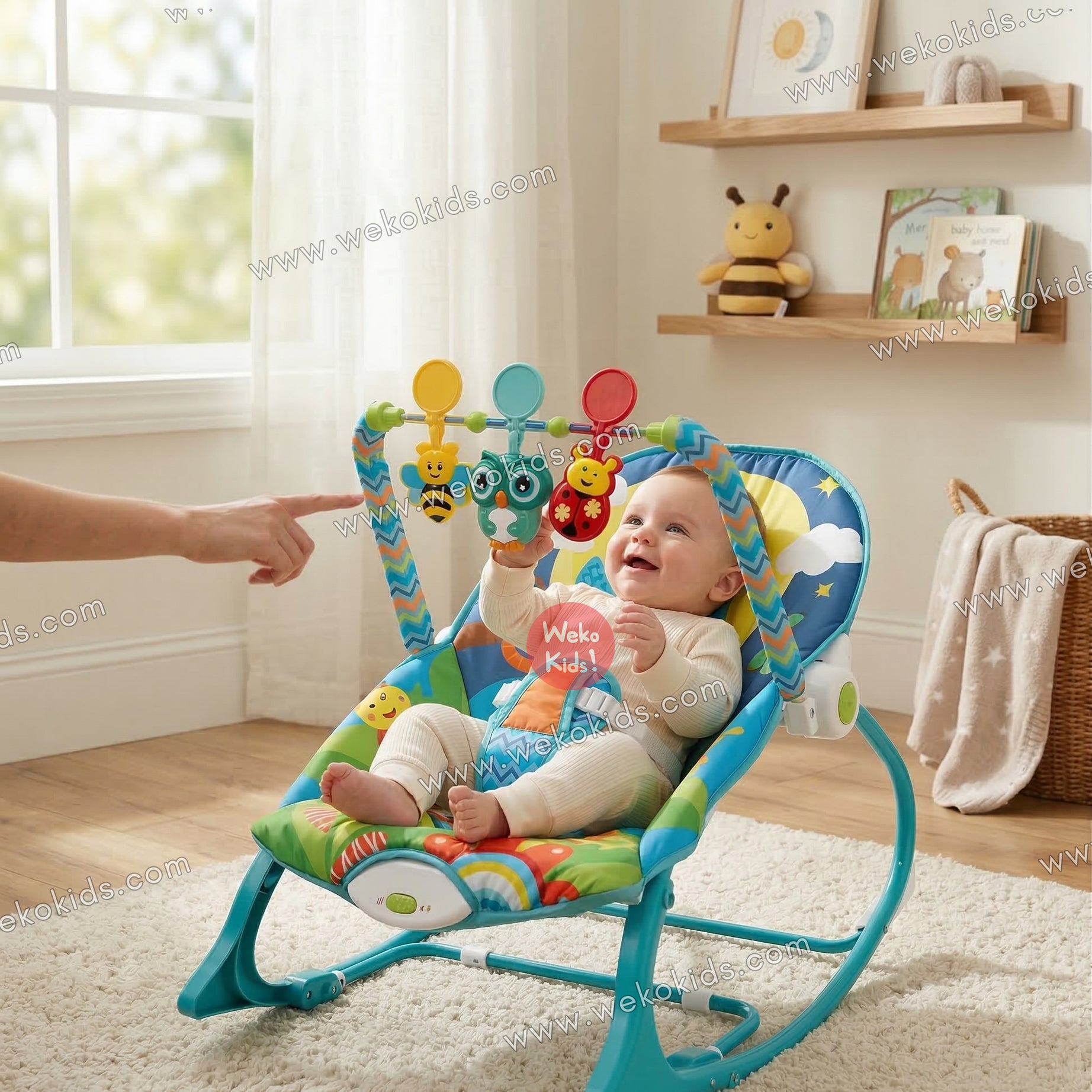 Transat Bébé Balançoire Vibrante et Musical