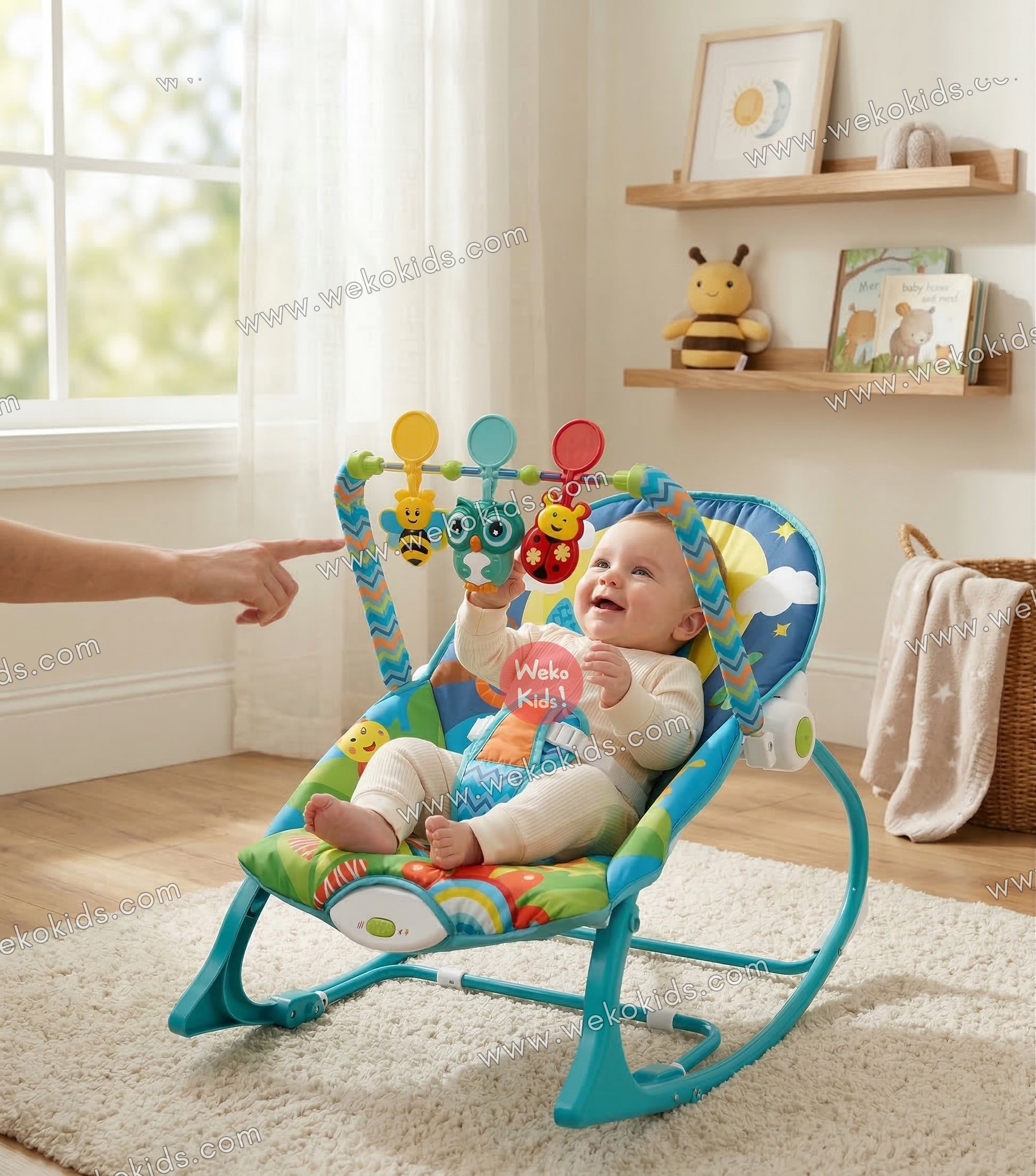 Transat Bébé Balançoire Vibrante et Musical