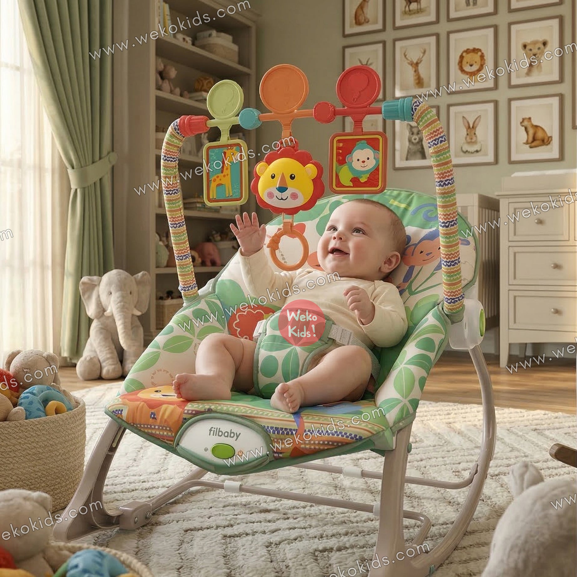 Transat Bébé Balançoire Vibrante et Musical