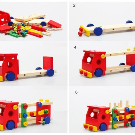 Jouet voiture d'assemblage لعبة تركيب سيارة الخشب