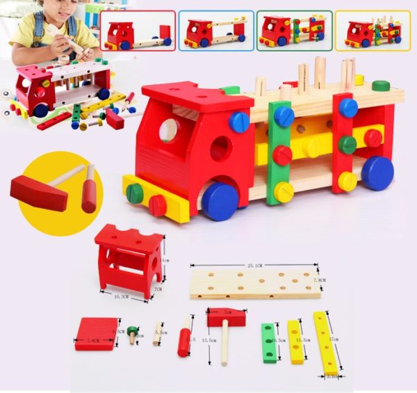 Jouet voiture d'assemblage لعبة تركيب سيارة الخشب