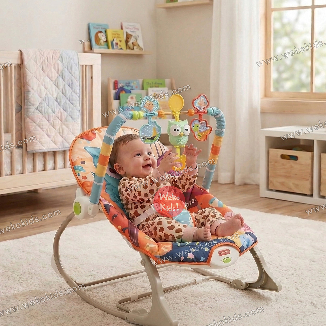 Transat Bébé Balançoire Vibrante et Musical