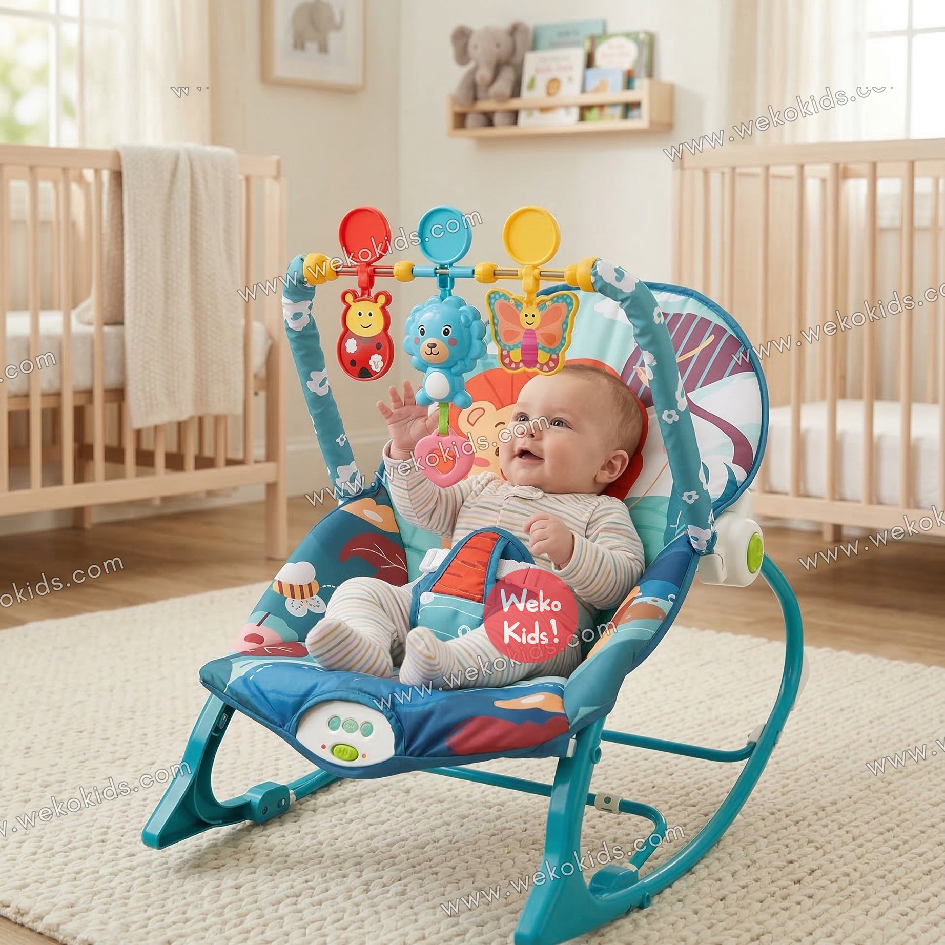 Transat Bébé Balançoire Vibrante et Musical