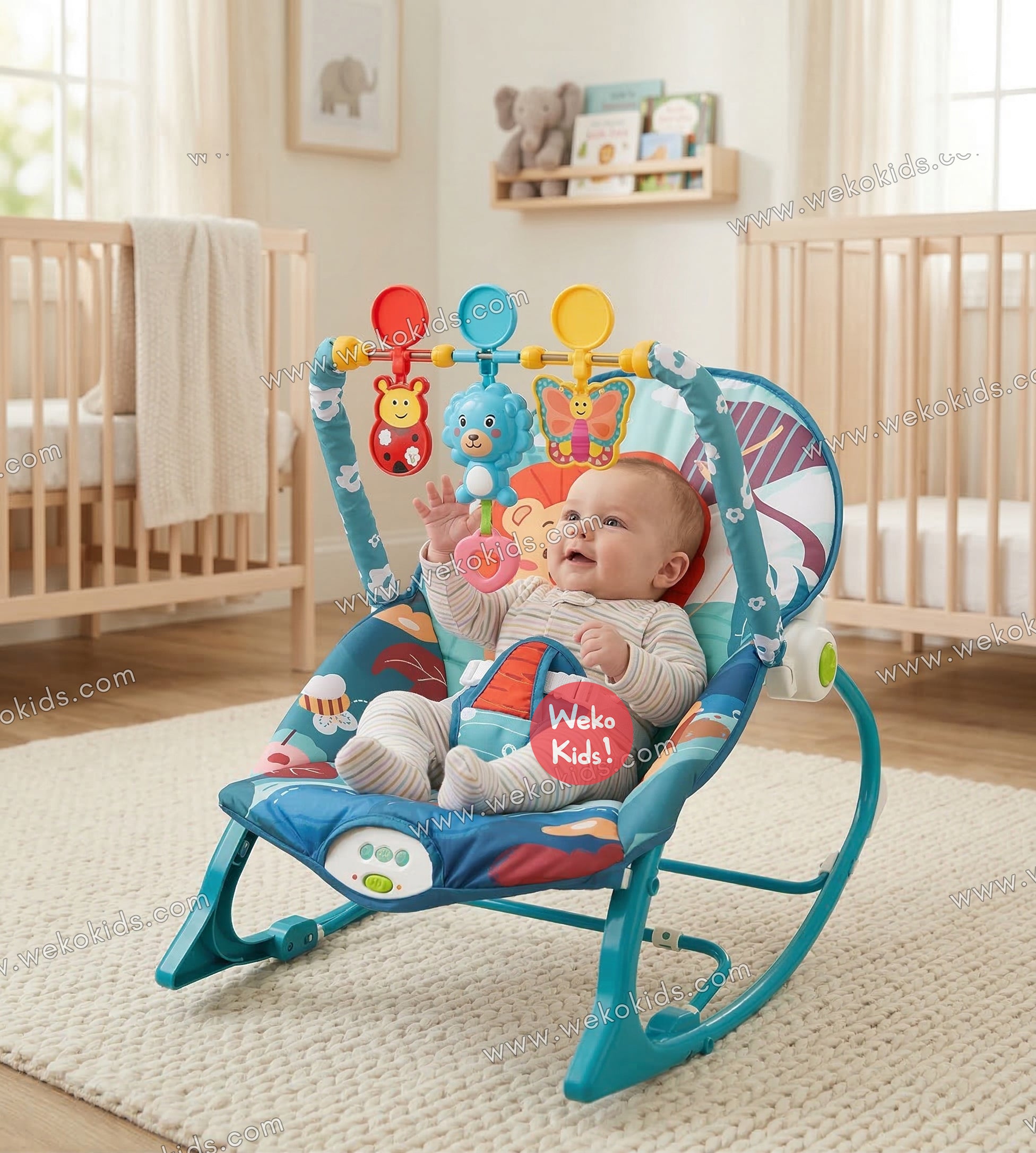 Transat Bébé Balançoire Vibrante et Musical