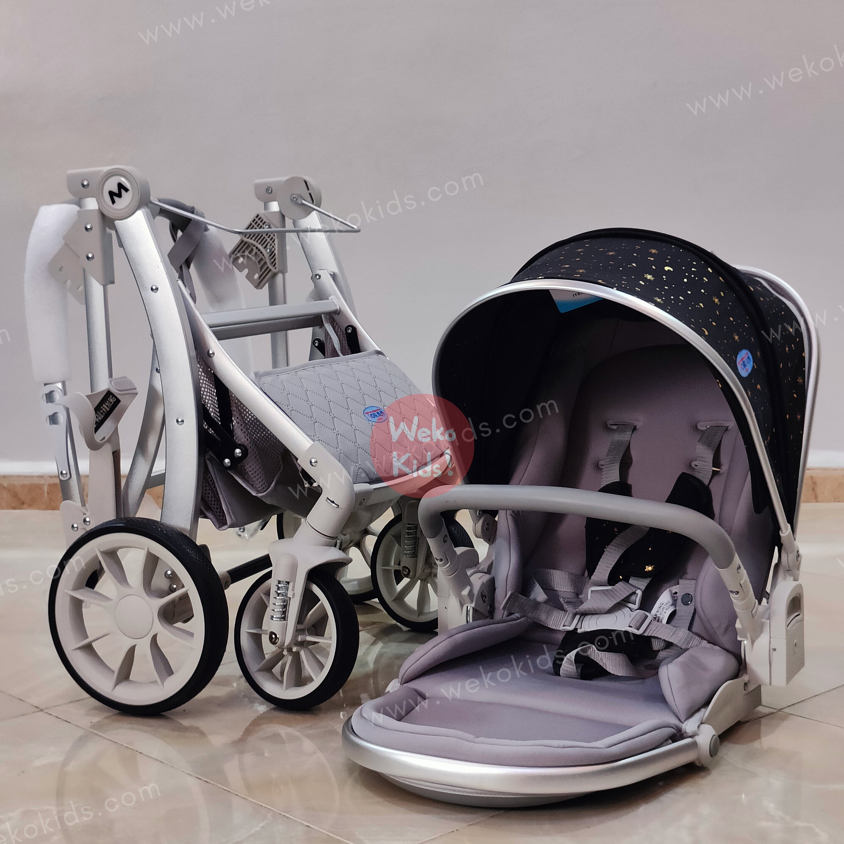 Poussette Landau luxe 2 en 1