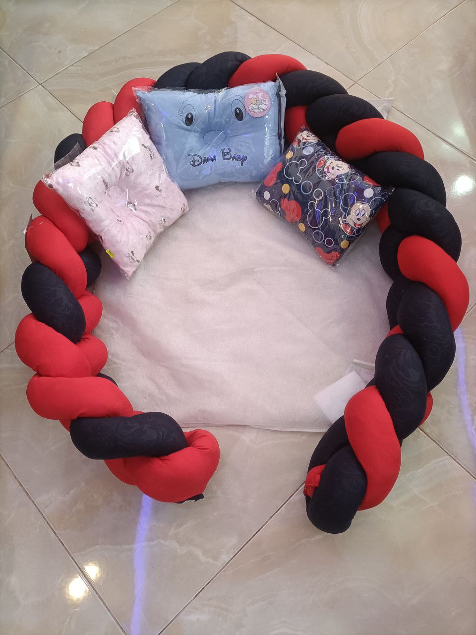 Pack Tour de Lit ضفيرة سرير الأطفال