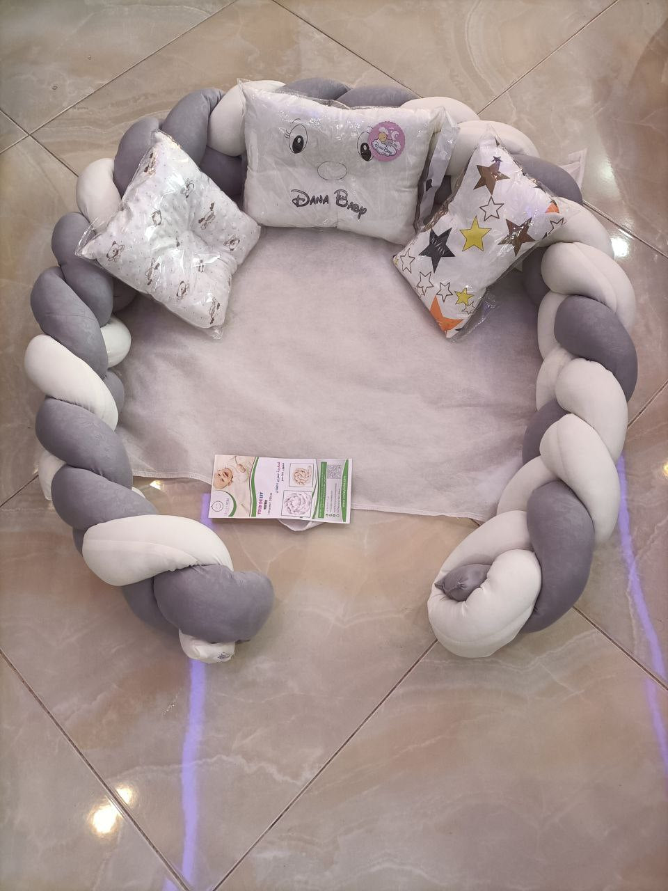 Pack Tour de Lit ضفيرة سرير الأطفال